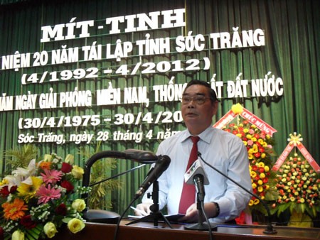 Sóc Trăng mit-tinh chào mừng 20 năm thành lập - ảnh 1